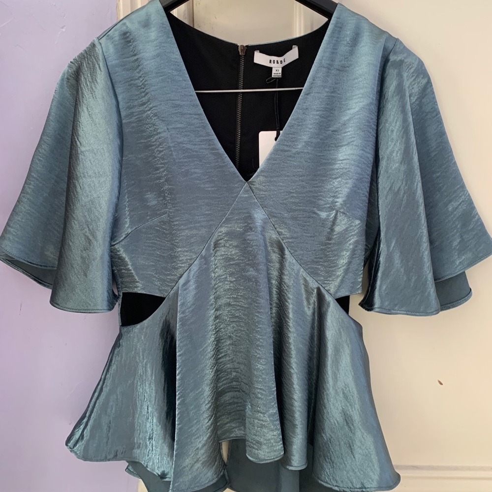 RO&DE Teal Blouse